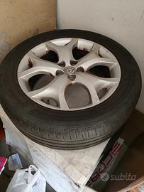  4 GOMME + CERCHI DEL 19 MAZDA CX-7 ORIGINALI