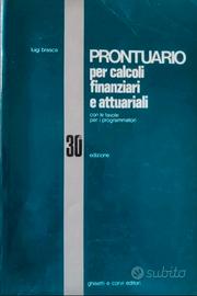 Prontuario di Calcoli Finanziari ed Attuariali 