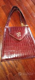 Borsa di coccodrillo anni 80 vintage 