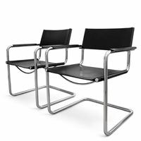 Coppia sedie MG5 di Mart Stam per Matteo Grassi