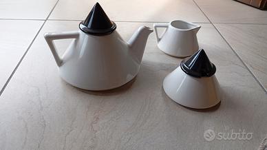 Set da tè & caffè anni 80 bianco e nero