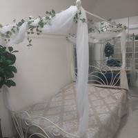 Letto in ferro battuto con materasso