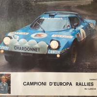 Poster DARNICHE e MAHE Lancia Stratos rallies 1977
