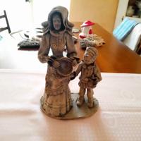 statua sarda donna con bambino