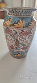 Antico vaso maiolica decori Pesaro 