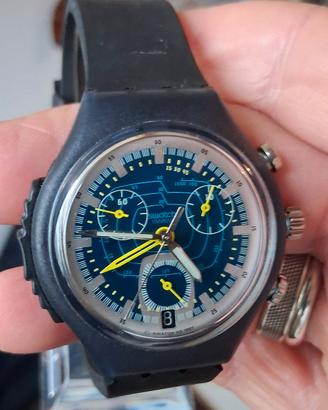 orologio da polso Vintage Swatch crono alarm subac