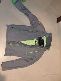 Giubbotto Super dry grigio inserti fluo tagia S