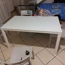 Tavolo vetro ingenia casa by bontempi 80x140cm.