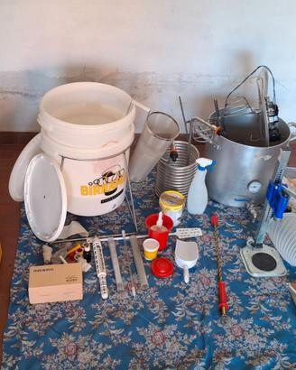 Kit per fare la birra in casa all grain.