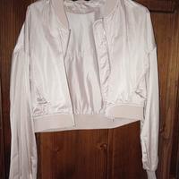 Bomber Satinato Zara - Rosa Cipria / Salmone