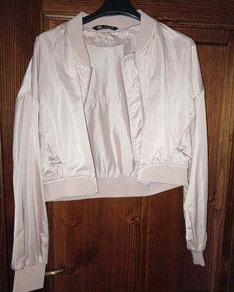 Bomber Satinato Zara - Rosa Cipria / Salmone