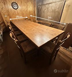 Tavolo in legno + sedie coordinate