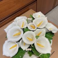 Vaso di calle in porcellana