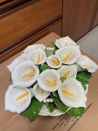 Vaso di calle in porcellana