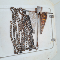 Ancora barca, gommone, con catena