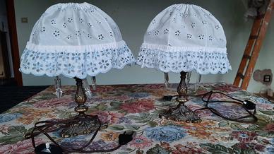 Abatjour vintage in ferro battuto