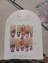 PRESS ON MODELLO TEDDY BEAR CON STRASS TAGLIA S