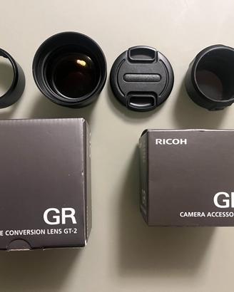 Ricoh Tele converter GT-2 + GA-2 + anello Haoge