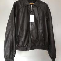 Giacca pelle Bershka marrone