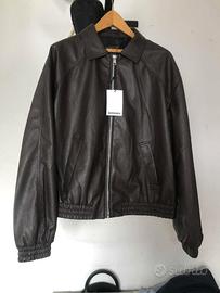 Giacca pelle Bershka marrone