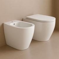Sanitari a Terra Wc e Bidet Bull Bianco Lucido 