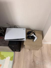 play 5 + cuffie e joystick per non utilizzo