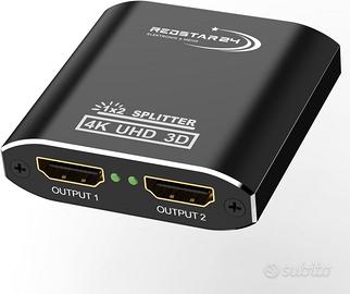 Splitter 4K@60Hz 1 In 2 Out Ripartitore HDMI