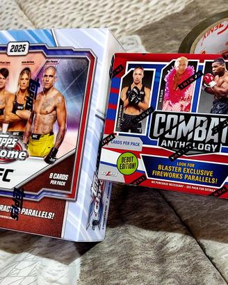 Ufc topps box e combat anthology panini box