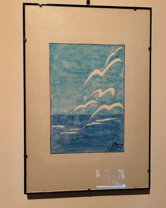 Quadro Moderno Gabbiani sul Mare