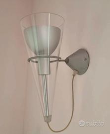 Coppia Lampade a Parete Flute Stile Fontana Arte