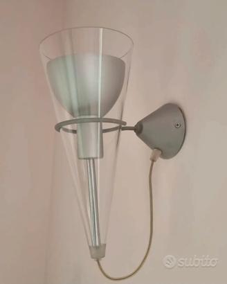 Coppia Lampade a Parete Flute Stile Fontana Arte