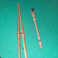 Fermacarte e Pipa in legno