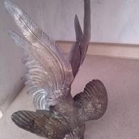 2 Galli tutti lavorati in metallo 