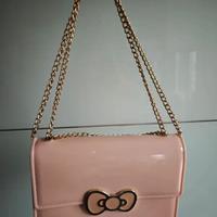 Mini Bag Borsa Vernice Tinta Unita Hello Kitty