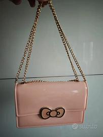 Mini Bag Borsa Vernice Tinta Unita Hello Kitty