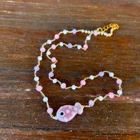 Collana artigianale - Rosa Marina