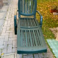 Letto in resina per giardino