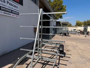 Rimorchio ELLEBI PORTA 10 CANOE KAYAK PRONTI
