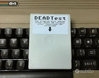 Cartuccia diagnostica dead test per commodore 64