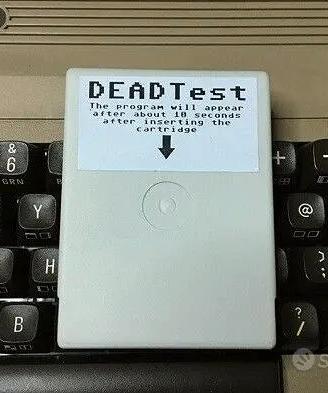 Cartuccia diagnostica dead test per commodore 64