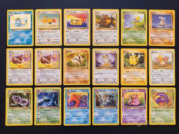 Lotto 36 carte Pokemon diversi set ITA e ENG