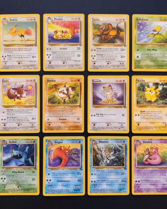 Lotto 36 carte Pokemon diversi set ITA e ENG