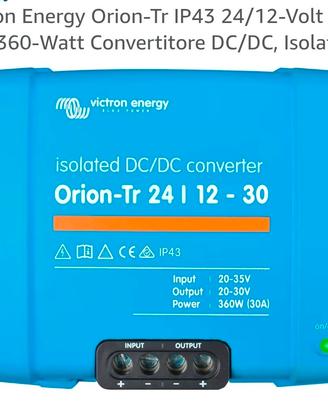 Victron Energy Orion-Tr IP43 24/12-Volt 30 amp