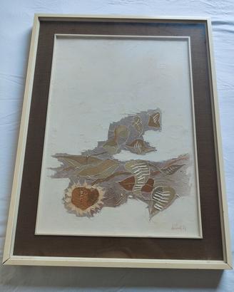 Quadro Vintage anni 70 girasole
