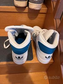 Adidas Mid bianche e azzurre – Numero 46 – NUOVE