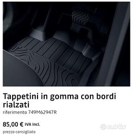 Tappetini gomma dacia stepway 2025