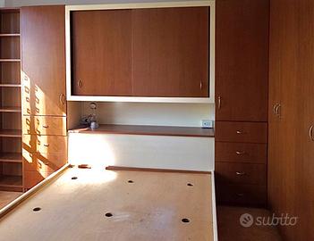 Camera da letto artigianale in ciliegio completa