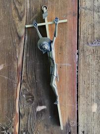 Crocefisso bronzo gesu' cristo crocefissione