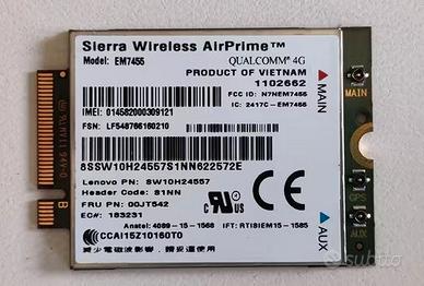 Lenovo Thinkpad Sierra AirPrime EM7455 4G/LTE