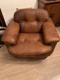 Poltrone in pelle design anni 70